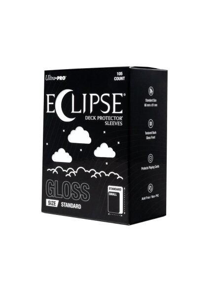ECLIPSE® Gloss Standard DECK PROTECTOR® Sleeves: Arctic White - 105ct ECLIPSE® Gloss Standard DECK PROTECTOR® Sleeves: Arctic White - 105ct