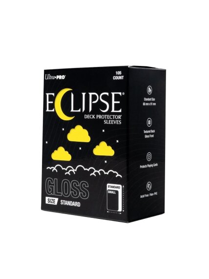 ECLIPSE® Gloss Standard DECK PROTECTOR® Sleeves: Lemon Yellow - 105ct ECLIPSE® Gloss Standard DECK PROTECTOR® Sleeves: Lemon Yellow - 105ct