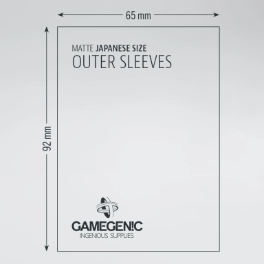 Gamegenic - Outer Sleeves Matte Japanese Size (60 Sleeves)