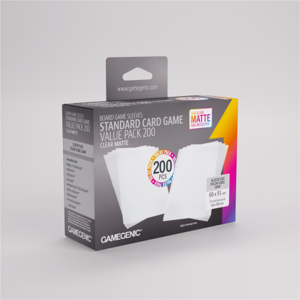 Gamegenic - Matte Sleeves Standard Card Game-Size Value Pack 200 Gamegenic - Matte Sleeves Standard Card Game-Size Value Pack 200