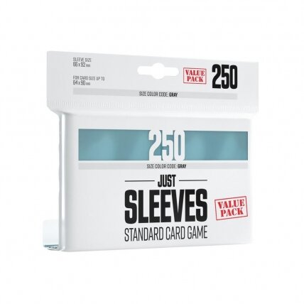Just Sleeves - Value Pack Clear (250 Sleeves) Just Sleeves - Value Pack Clear (250 Sleeves)