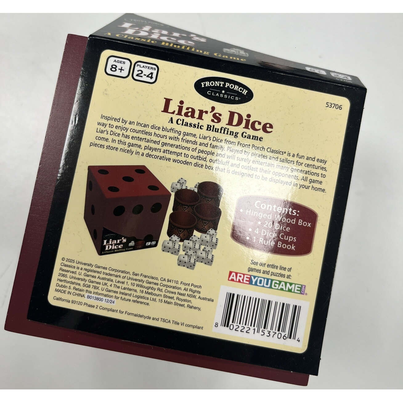 Liars Dice Board Game (damaged packaging) Liars Dice Board Game (damaged packaging)