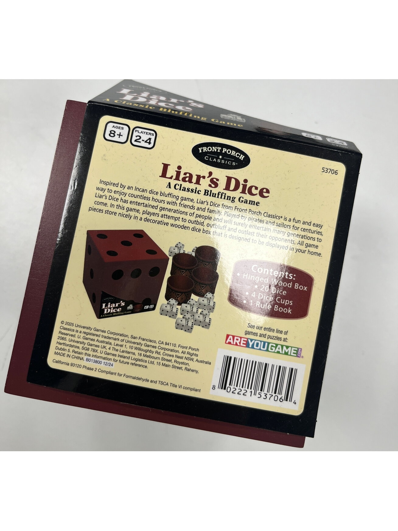Liars Dice  Stalo Žaidimas (pažeista pakuotė)
