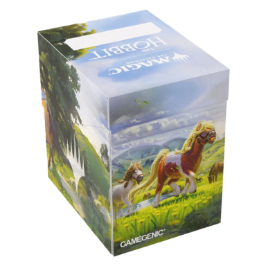Magic: The Gathering | The Hobbit Soft Crate 80+ - Leaving Hobbiton/Troop of Ponies Deck Box