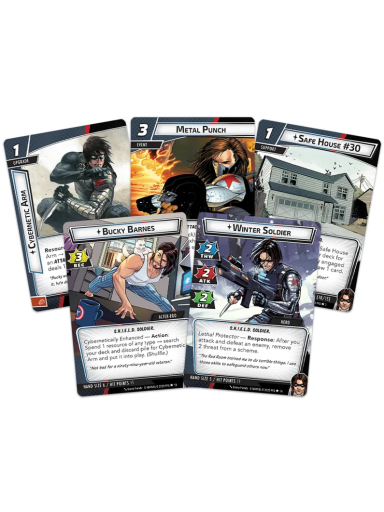 Marvel Champions: The Card Game – Winter Soldier Hero Pack (2025) Stalo Žaidimo Papildymas
