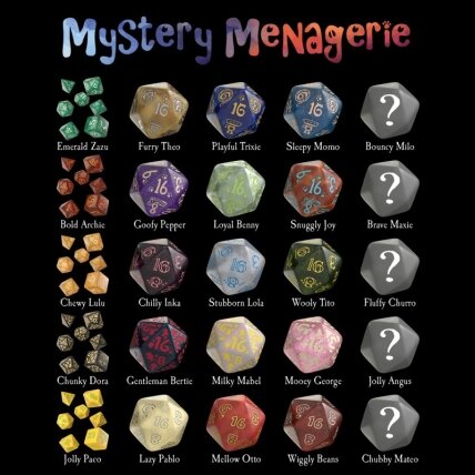 Mystery Menagerie Dice Set 1 Mystery Menagerie Dice Set 1