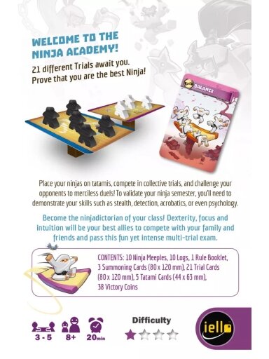 Ninja Academy stalo žaidimas