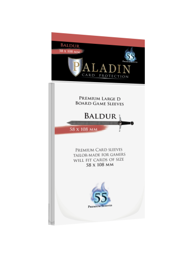 Paladin Sleeves - Baldur Premium Large D 58x108mm (55 Įmaučių)