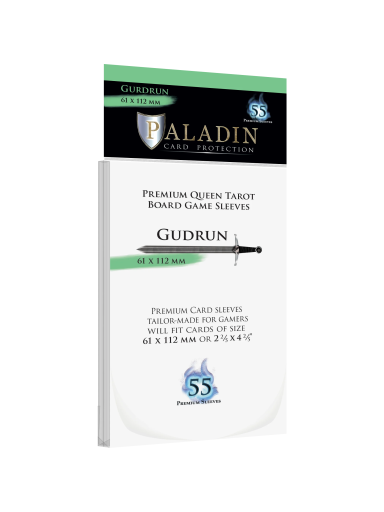 Paladin Sleeves - Gudrun Premium Queen Tarot 61x112mm (55 Įmautės)