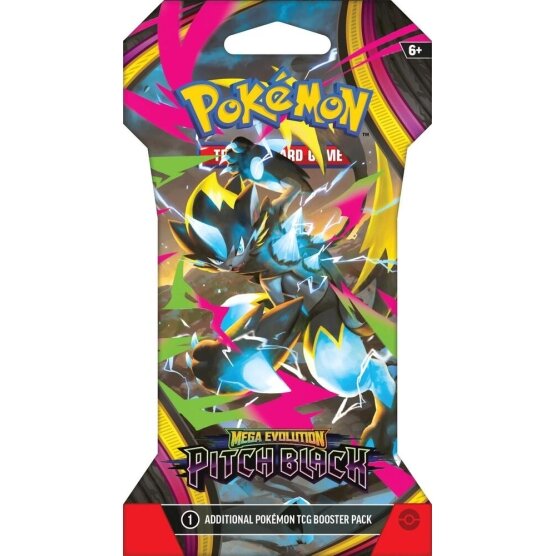 Pokemon - Mega Evolution - Pitch Black - Sleeved Booster - EN Pokemon - Mega Evolution - Pitch Black - Sleeved Booster - EN