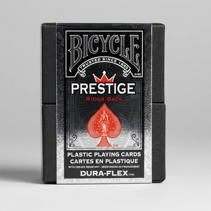 Playing Cards - Bicycle - Prestige 100% Plastic Jumbo Index Playing Cards - Bicycle - Prestige 100% Plastic Jumbo Index