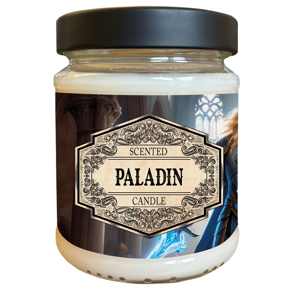Scented Candle Paladin with Surprise Dice Scented Candle Paladin with Surprise Dice