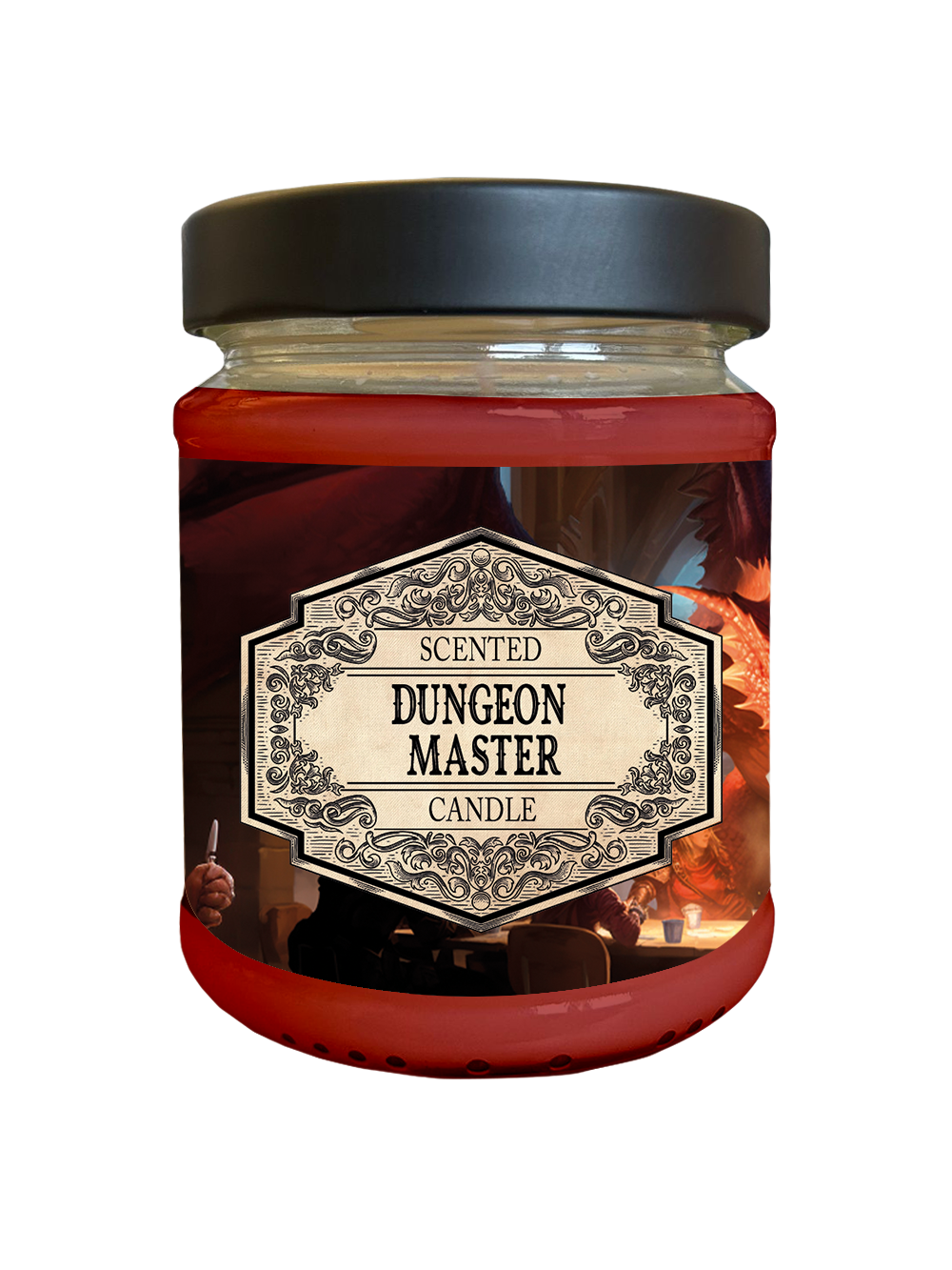 Scented Candle Dungeon Master with Surprise Dice žvakė Scented Candle Dungeon Master with Surprise Dice žvakė
