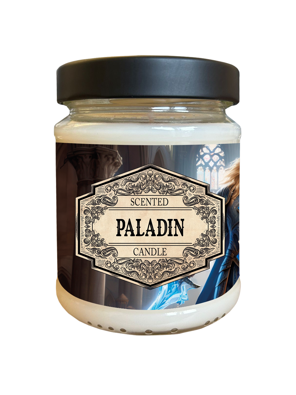 Scented Candle Paladin with Surprise Dice žvakė Scented Candle Paladin with Surprise Dice žvakė