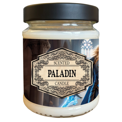 Scented Candle Paladin with Surprise Dice Scented Candle Paladin with Surprise Dice