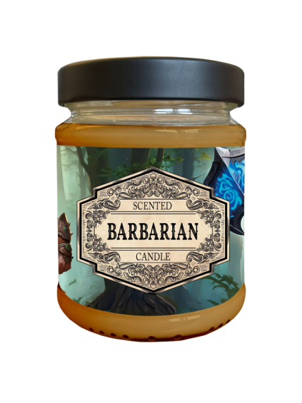 Scented Candle Barbarian with Surprise Dice Scented Candle Barbarian with Surprise Dice