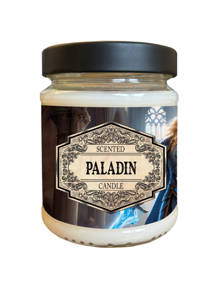 Scented Candle Paladin with Surprise Dice žvakė Scented Candle Paladin with Surprise Dice žvakė