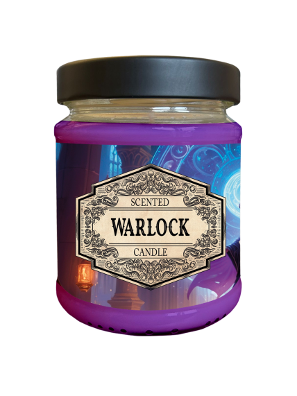 Scented Candle Warlock with Surprise Dice žvakė Scented Candle Warlock with Surprise Dice žvakė