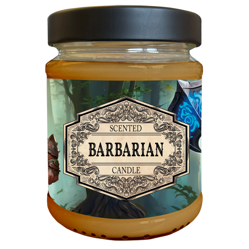Scented Candle Barbarian with Surprise Dice Scented Candle Barbarian with Surprise Dice