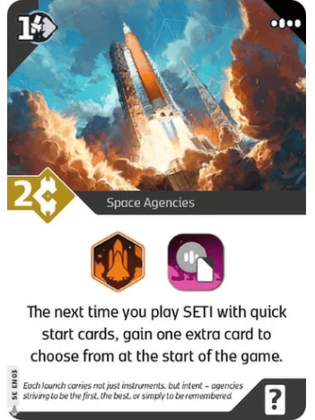 SETI Space Agencies Promo Kortelė SETI Space Agencies Promo Kortelė