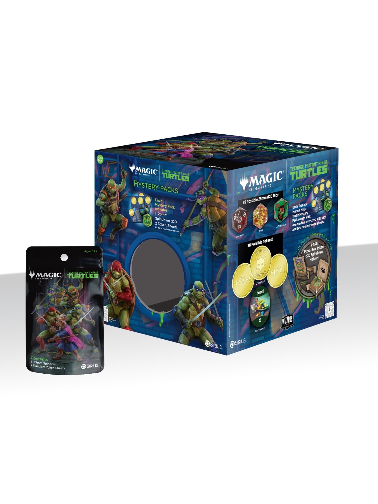 Sirius Dice - Magic: The Gathering Teenage Mutant Ninja Turtles Treasure Pack - kauliuko ir žetonų rinkinys