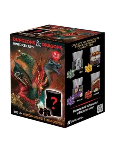 Sirius Dice - D&D Mini Dice Cups Series 2 - mini kauliukų rinkinys ir ridenimo stiklinė