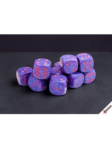 Speckled® 16mm d6 Purple Passion Dice Block™ (12 dice) Kauliukai
