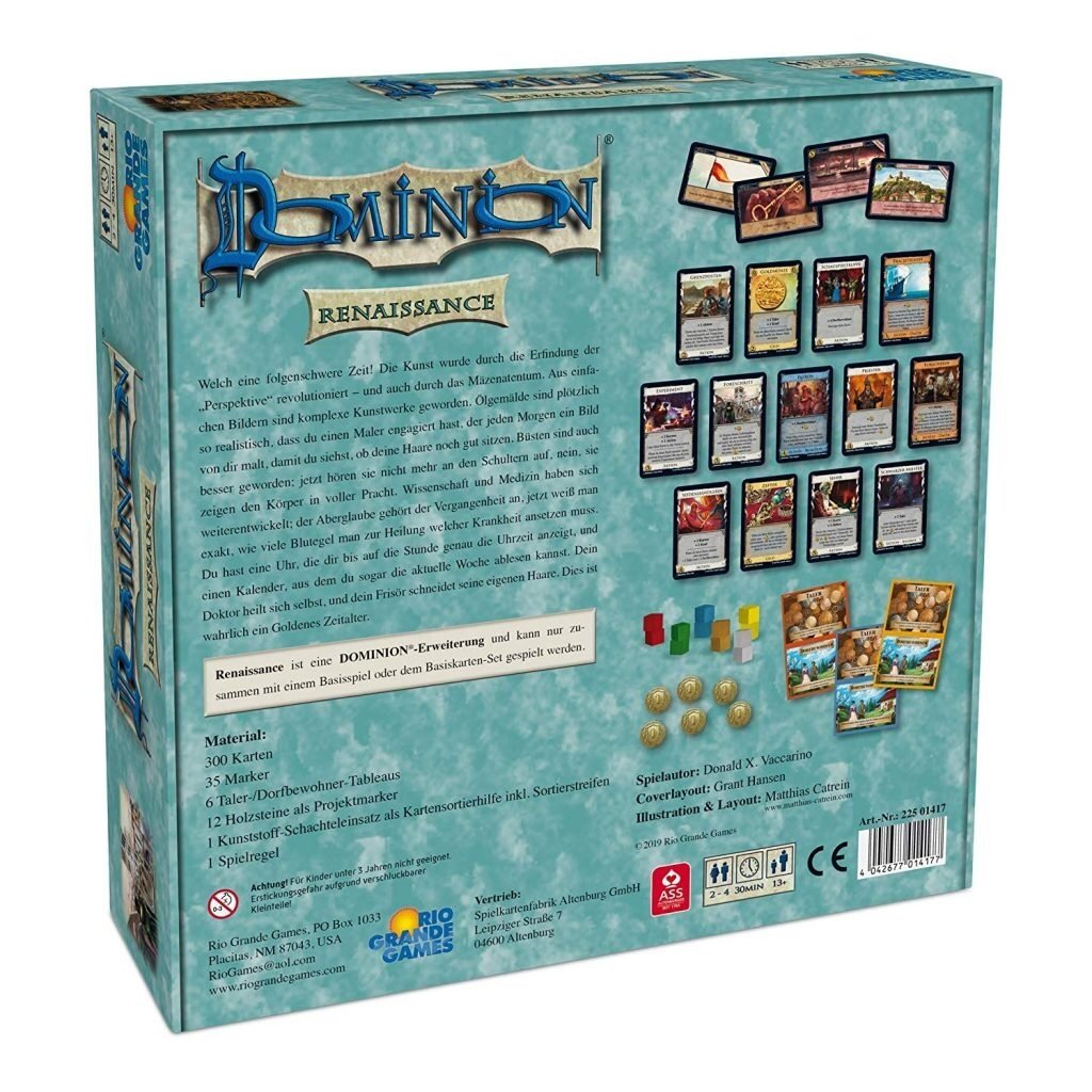 Dominion: Renaissance (2018) Board Game Expansion 2 Dominion: Renaissance (2018) Board Game Expansion 2