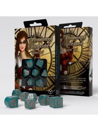 Steampunk Clockwork: Nautical Apparatus Modern Dice Set (Kauliukai) Steampunk Clockwork: Nautical Apparatus Modern Dice Set (Kauliukai)