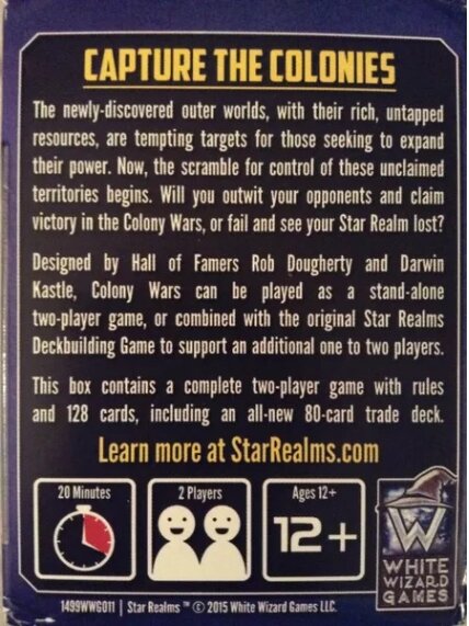 Star Realms Colony Wars stalo žaidimas 1 Star Realms Colony Wars stalo žaidimas 1