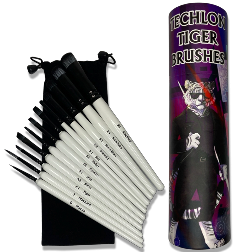 Techlon Tiger Drybrush Set Techlon Tiger Drybrush Set