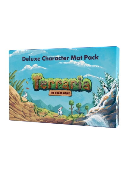 Terraria: The Board Game Deluxe Player Mats - stalo žaidimo papildymas Terraria: The Board Game Deluxe Player Mats - stalo žaidimo papildymas
