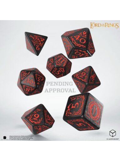 The Lord of the Rings: Mordor Dice Set kauliukai The Lord of the Rings: Mordor Dice Set kauliukai