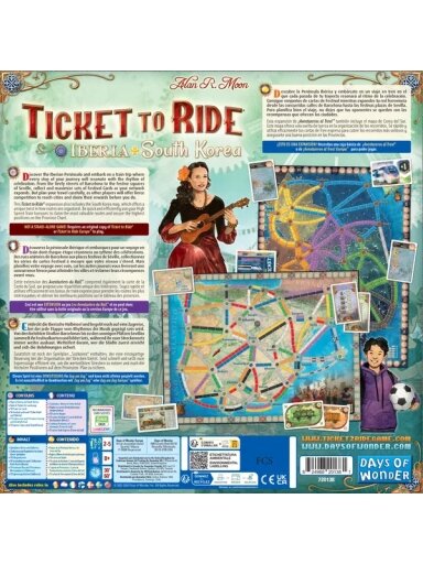 Ticket to Ride - Iberia/South Korea stalo žaidimo papildymas