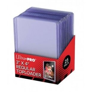 Ultra Pro Toploader - 3" x 4" Clear Regular (25 pieces) Ultra Pro Toploader - 3" x 4" Clear Regular (25 pieces)
