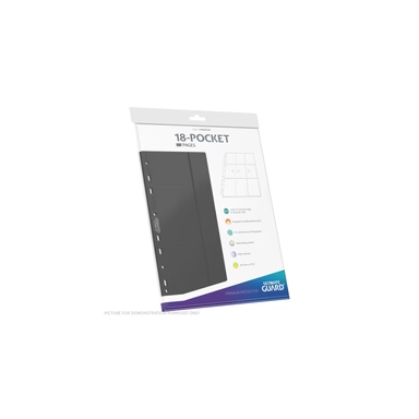 Ultimate Guard 18-Pocket Pages Side-Loading (10 pages) - Grey