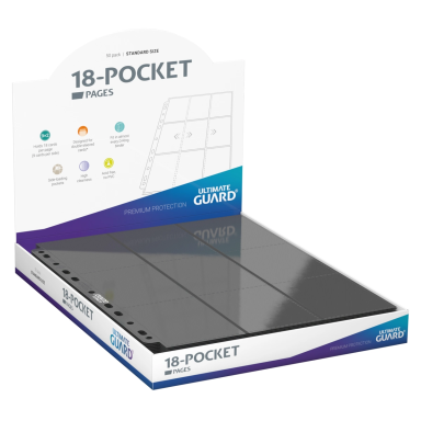 Ultimate Guard 18-Pocket Pages Side-Loading - Grey