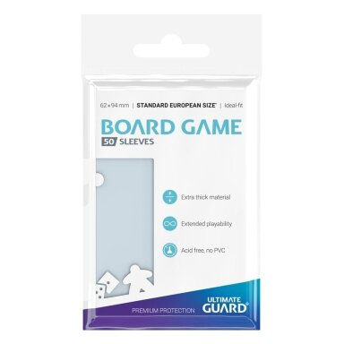 Ultimate Guard Board Game Sleeves (50 Įmaučių) - Standard European