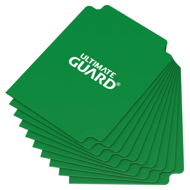 Ultimate Guard Card Dividers Standard Size (10) - Green