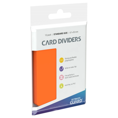 Ultimate Guard Card Dividers Standard Size (10) - Orange