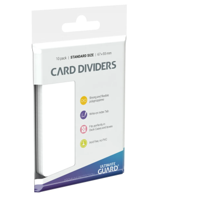 Ultimate Guard Card Dividers Standard Size (10) - White