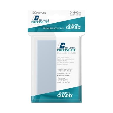Ultimate Guard Precise-Fit Sleeves Standard Size (100 įmaučių) - Side-Loading