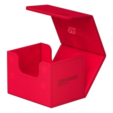 Ultimate Guard Sidewinder 100+ Xenoskin - Red (Kortų Dėžutė)
