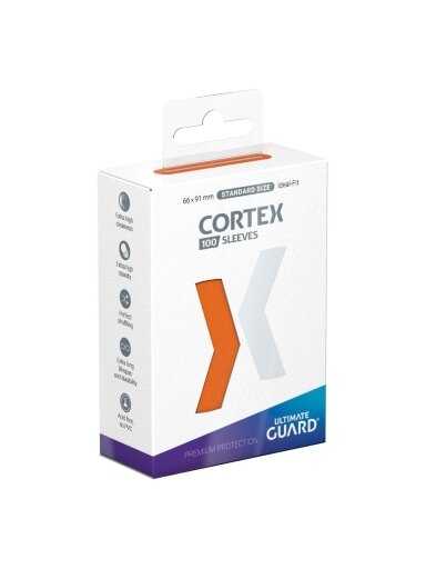 Ultimate Guard Cortex Sleeves Standard Size (100 Įmaučių) - Orange