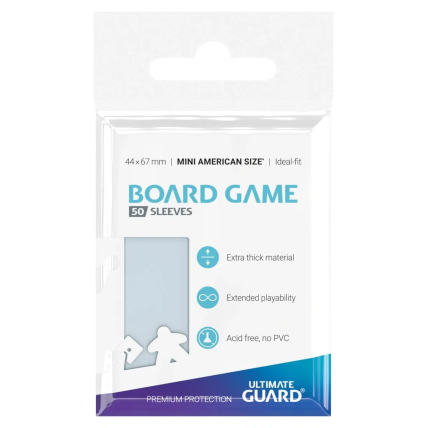 Ultimate Guard Board Game Sleeves (50 Įmaučių) - Mini American Ultimate Guard Board Game Sleeves (50 Įmaučių) - Mini American