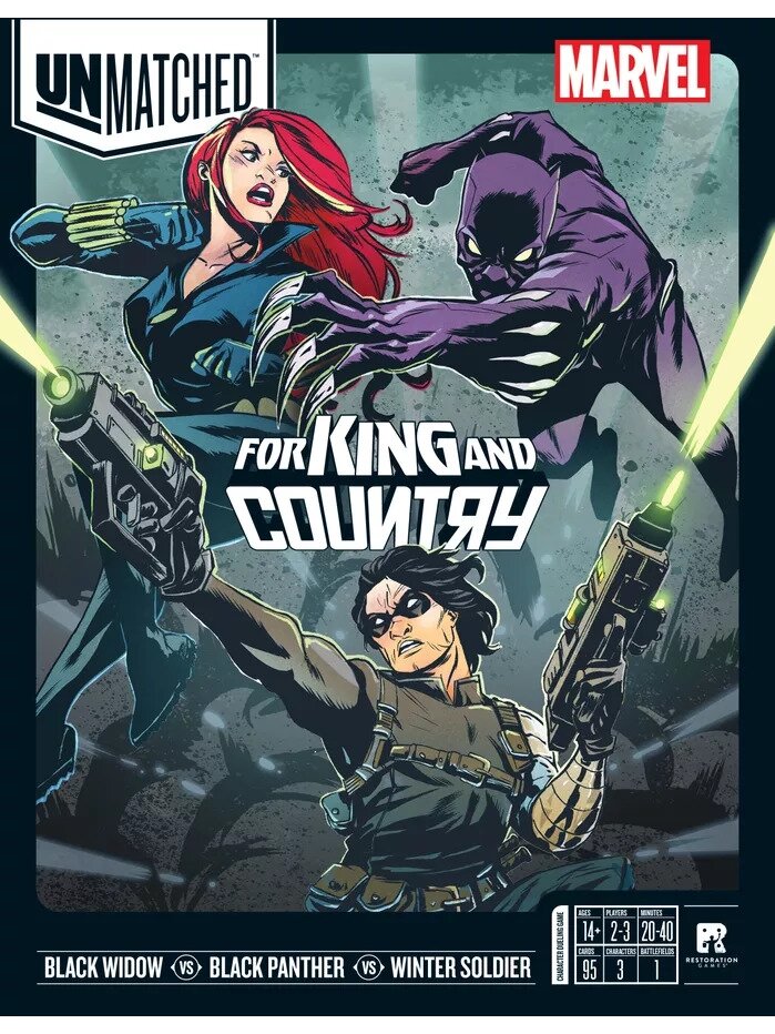 Unmatched Marvel: King & Country stalo žaidimas