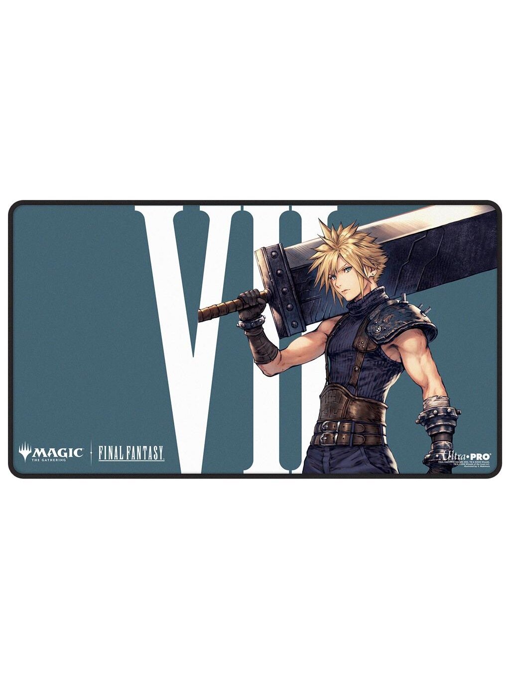 UP - Magic: The Gathering - Final Fantasy Cloud, Ex-SOLDIER Black-Stitched žaidimų kilimėlis UP - Magic: The Gathering - Final Fantasy Cloud, Ex-SOLDIER Black-Stitched žaidimų kilimėlis