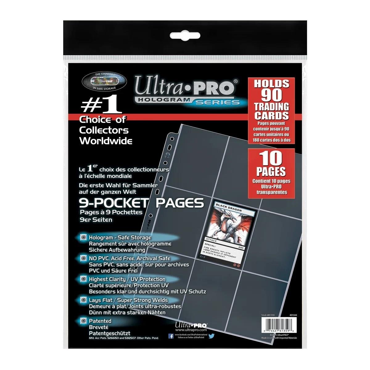 UP - 9-Pocket Pages (11 Hole) Refill Pack (10 Pages) UP - 9-Pocket Pages (11 Hole) Refill Pack (10 Pages)