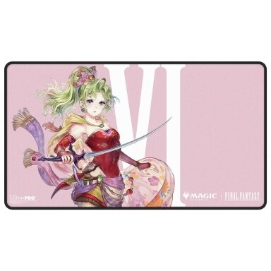 UP - Magic: The Gathering - Final Fantasy Terra, Herald of Hope Black-Stitched Playmat
