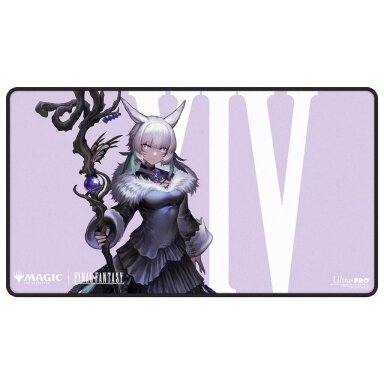 UP - Magic: The Gathering - Final Fantasy Y'shtola, Night's Blessed Black-Stitched Playmat